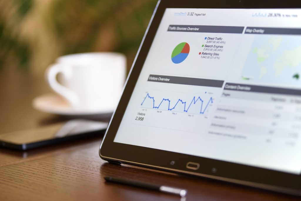 Screen showing SEO Action plan metrics